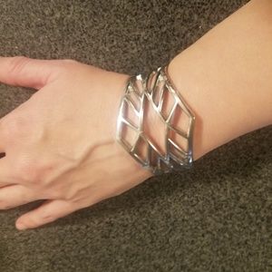 Silver cuff bracelet